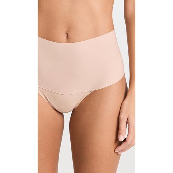 Hanky Panky Women's Breathe Hi Rise Thong 3 Pack, Tau3, Tan, M - New - Picture 3 of 5